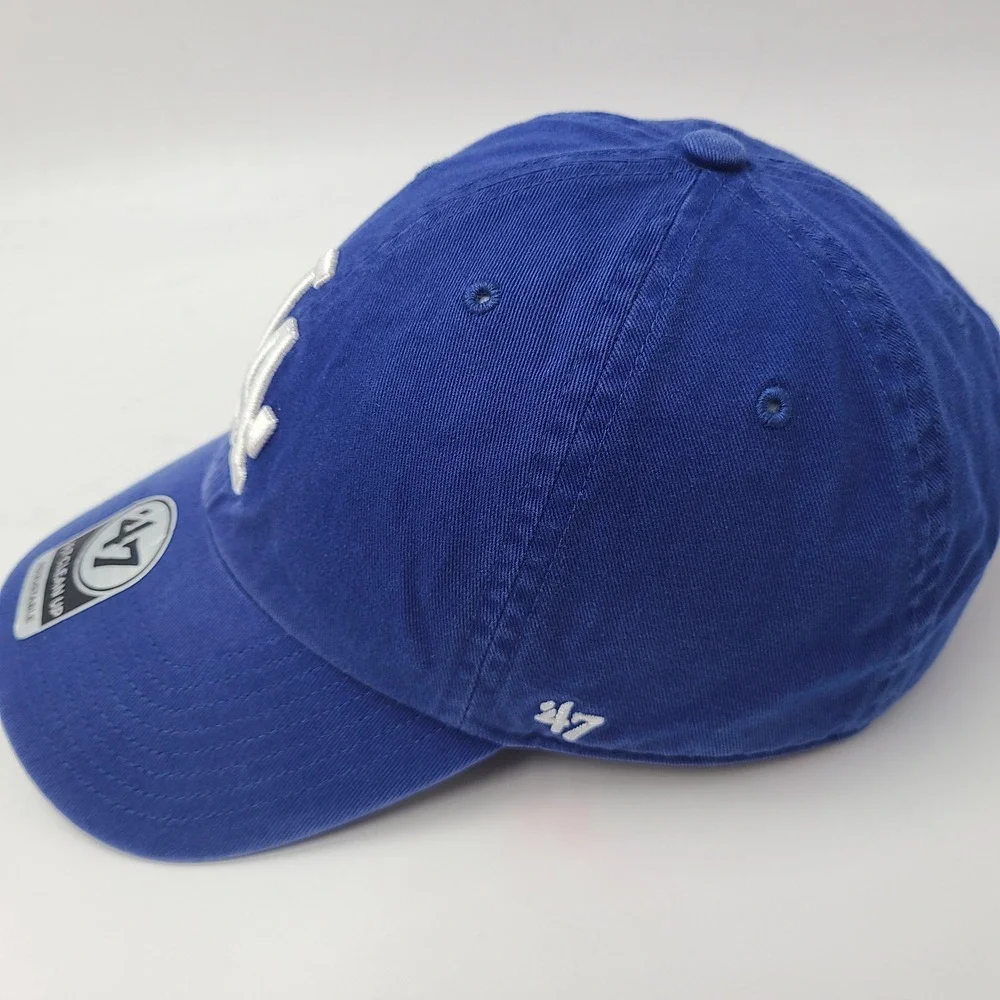 Los‎ Angeles Dodgers Hat Strapback 47 Brand Clean Up Blue White MLB Baseball Men